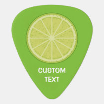 Lime Slice Guitar Pick