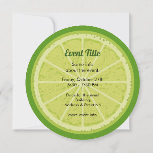 Lime Slice Invitation
