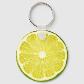 Lime Slice Keychain