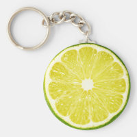 Lime Slice Keychain