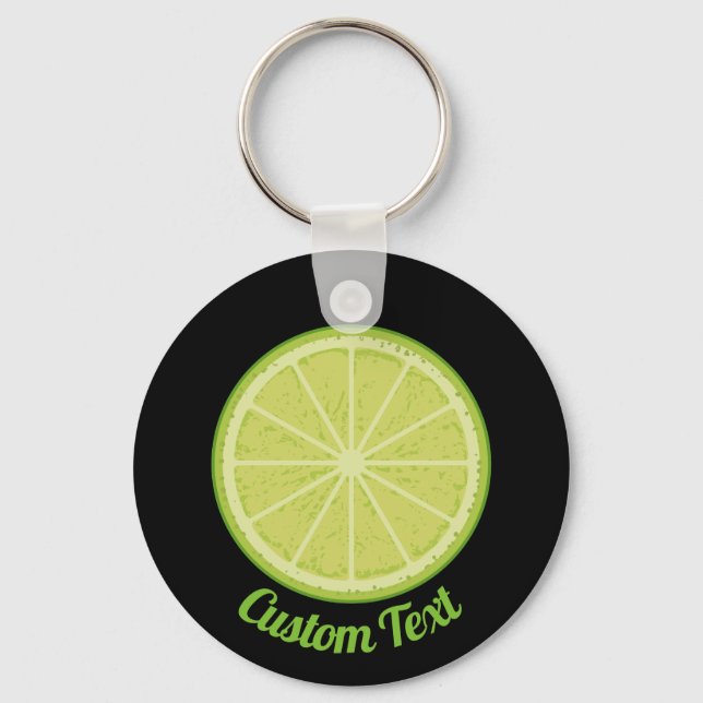 Lime Slice Keychain (Front)