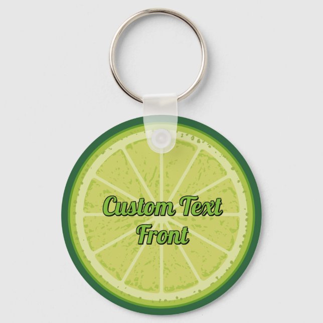 Lime Slice Keychain (Front)