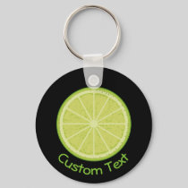 Lime Slice Keychain