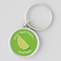 Lime Slice Keychain