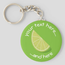 Lime Slice Keychain