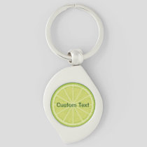 Lime Slice Keychain