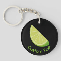 Lime Slice Keychain