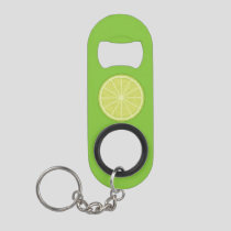 Lime Slice Keychain Bottle Opener