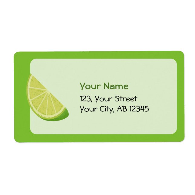 Lime Slice Label (Front)