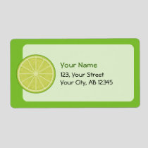 Lime Slice Label