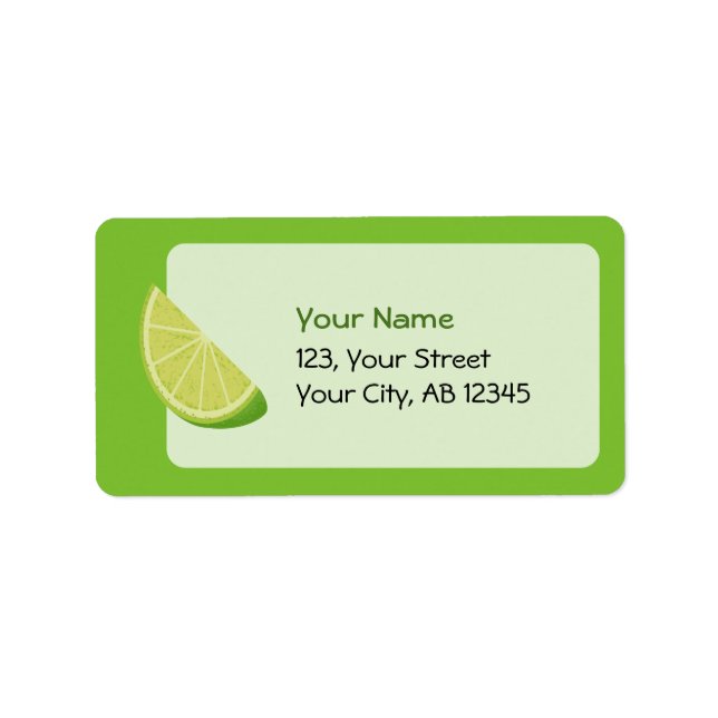 Lime Slice Label (Front)