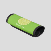 Lime Slice Luggage Handle Wrap