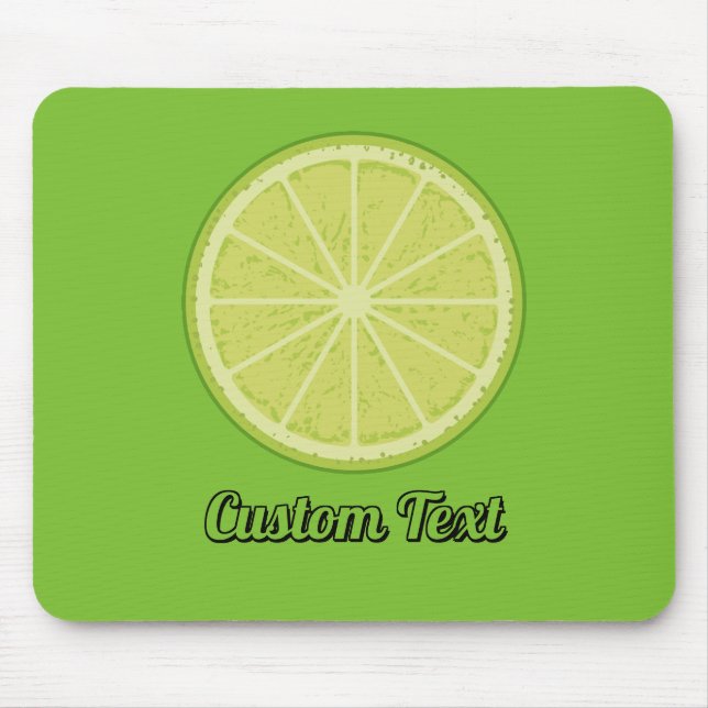 Lime Slice Mouse Pad (Front)
