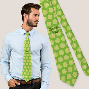 Lime Slice Neck Tie
