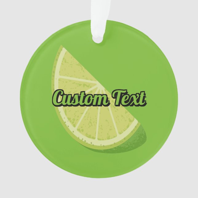 Lime Slice Ornament (Front)