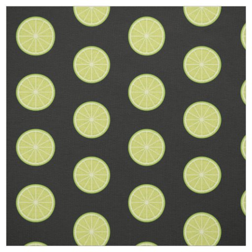 Lime Slice Pattern Fabric