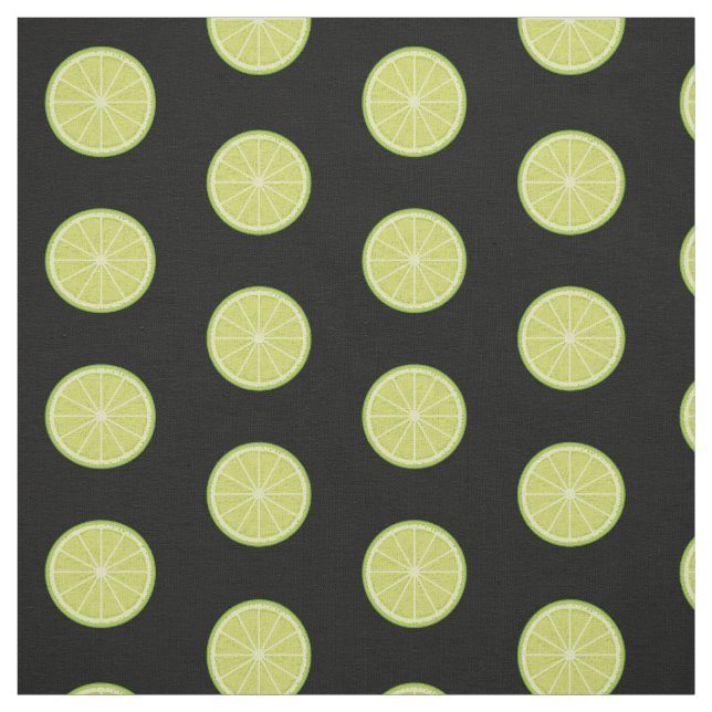 Lime Slice Pattern Fabric (Swatch)