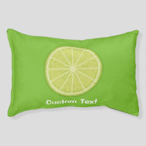 Lime Slice Pet Bed