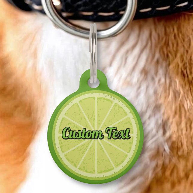 Lime Slice Pet ID Tag (Creator Uploaded)