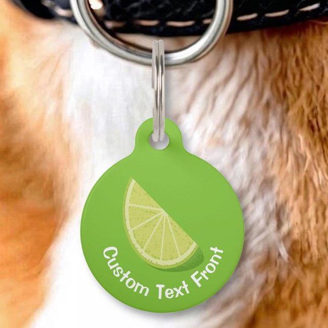 Lime Slice Pet ID Tag (Creator Uploaded)