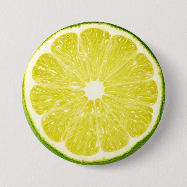 Lime Slice Pinback Button (Front)
