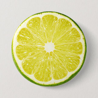 Lime Slice Pinback Button