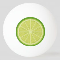 Lime Slice Ping Pong Ball