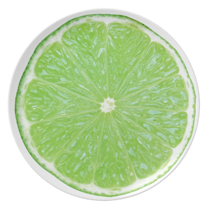 Lime slice plate