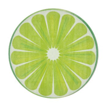 Lime Slice Round Cutting Board by KitchenShoppe at Zazzle