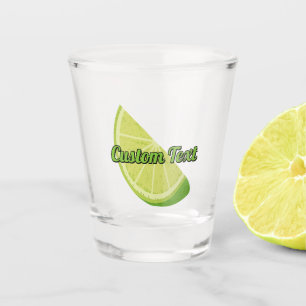 Lime Slice Shot Glass