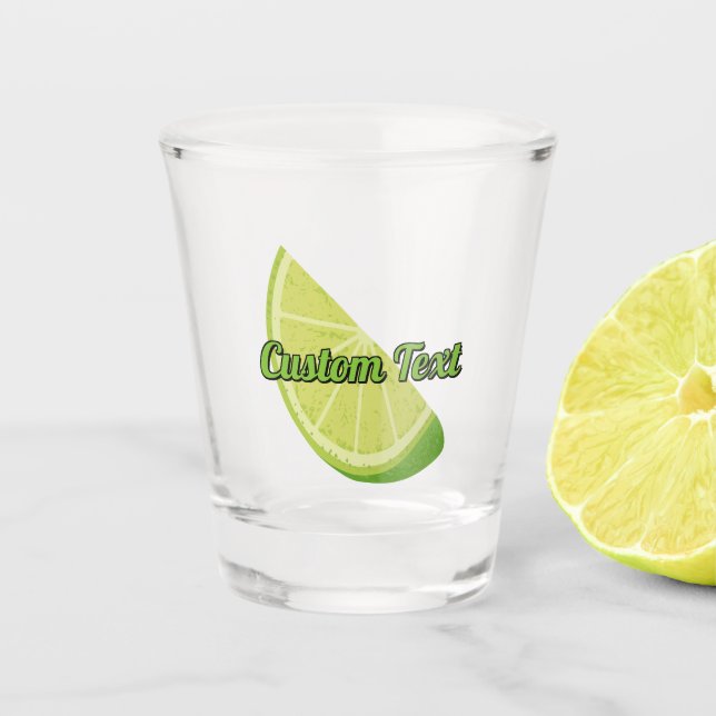 Lime Slice Shot Glass (Front)