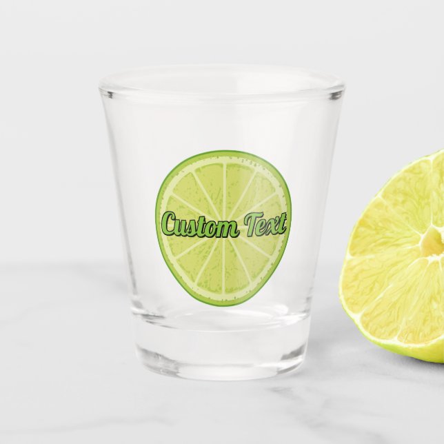 Lime Slice Shot Glass (Front)