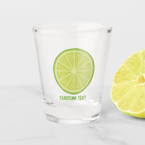 Lime Slice Shot Glass