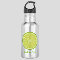 Lime Slice Stainless Steel Water Bottle