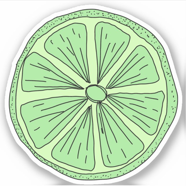 Lime Slice Sticker (Front)