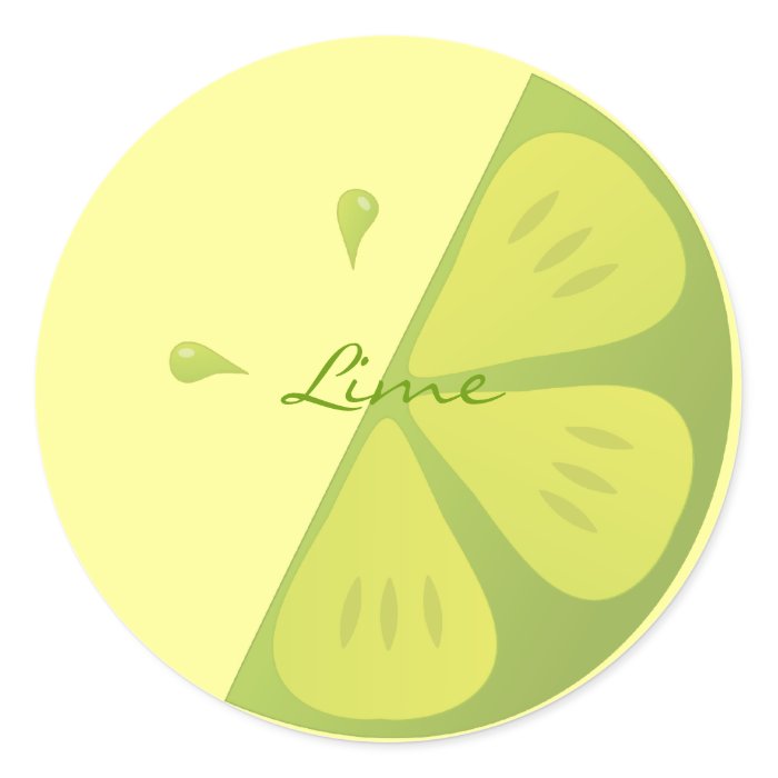 Lime Slice Stickers