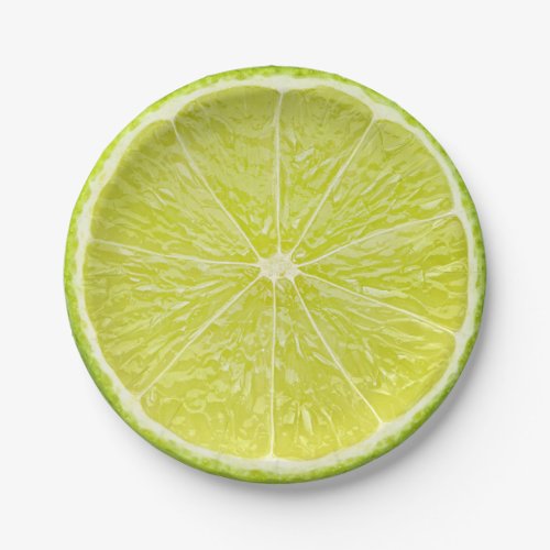 Lime Slice Summer Party Paper Plates
