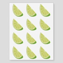 Lime Slice Temporary Tattoos