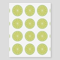 Lime Slice Temporary Tattoos