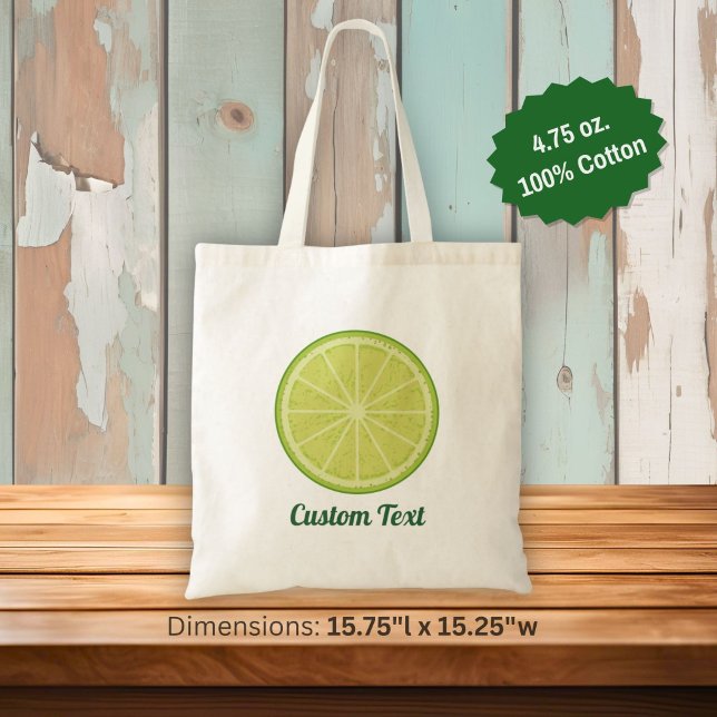 Lime Slice Tote Bag (Creator Uploaded)