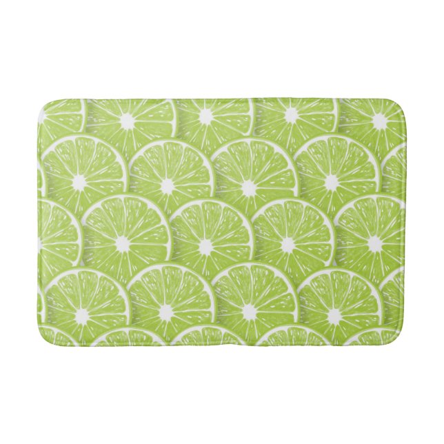Lime slices bath mat (Front)