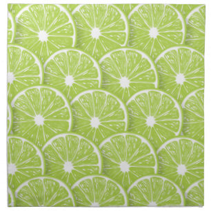 Lime slices cloth napkin