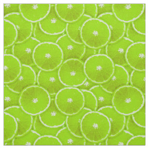 Lime slices fabric