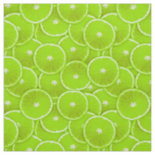 Lime slices fabric