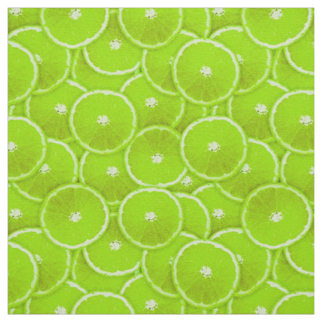 Lime slices fabric (Swatch)