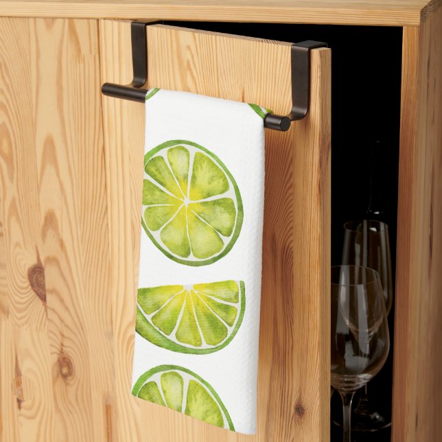 Lime Slices Kitchen Towel (Thirds Fold)