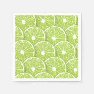 Lime slices napkins