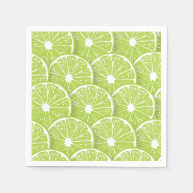 Lime slices napkins (Front)