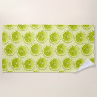 Lime Slices on Light Yellow