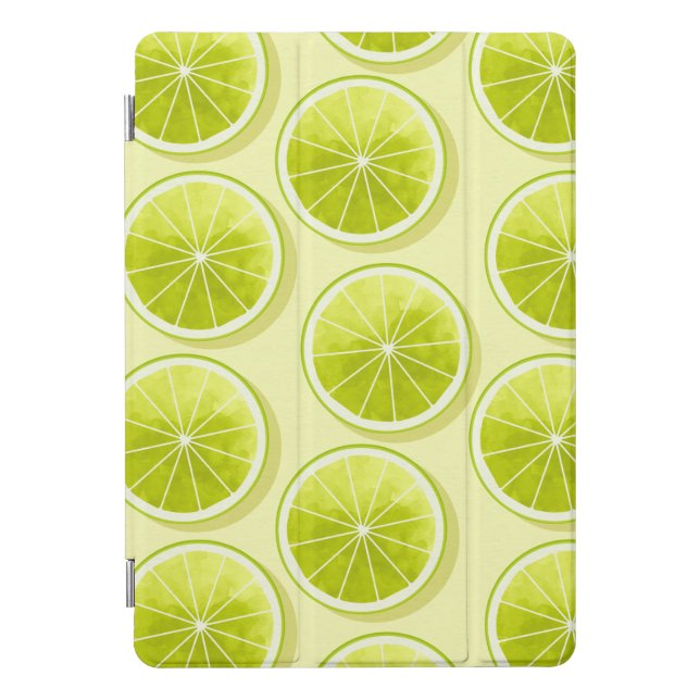 Lime Slices on Light Yellow iPad Pro Cover (Front)